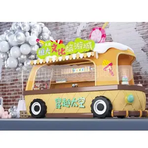 滕州游乐园售货亭 东营商业广场购物售货车摊位 美食特色摊位售卖亭
