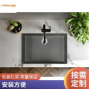 石英石水槽单槽花岗岩水盆厨房洗菜盆单盆套餐厨盆洗碗池5006