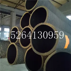 150mm-600mm大口径吸水排泥黑色钢丝管 耐磨耐压抽沙橡胶管