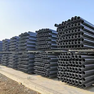 供应upvc大口径给水管灰色园林排灌浇地管厂家低价直供