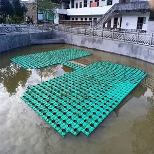 人工浮岛常用水生植物批发 安装定制人工浮岛 水环境治理岛高密度聚乙烯材料 水上种植景观绿化