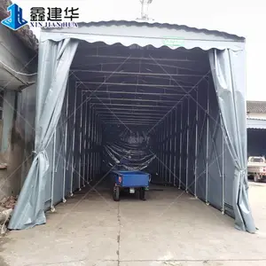 南通港闸户外移动帆布棚屋顶电动雨蓬图片