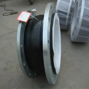 河北香河 DN50 衬四氟可曲挠橡胶接头 防腐蚀 捷耐达管道