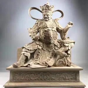 禅相精雕***护法四大*** 寺庙四大金刚佛像雕刻工艺