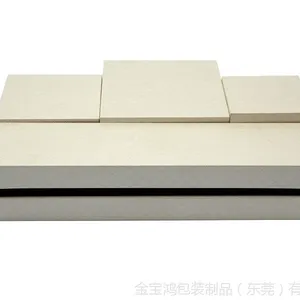 天地盖 充皮纸长毛绒 首饰盒 珠宝收纳盒 东莞厂家直销 可印刷LOGO