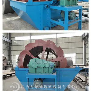 轮斗式洗沙机筛沙机水车洗沙机全自动水轮洗砂机
