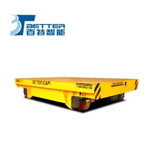 钢材运输工具车平板小车 有轨重载电动搬运车 物流配送平移车