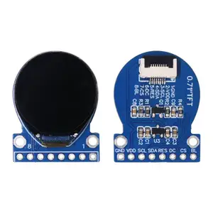 0.71寸TFT显示屏模块 160x160分辨率 GC9D01 圆屏SPI接口彩屏