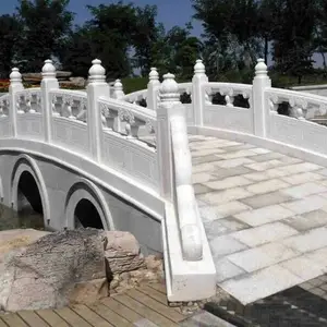 小区别墅小型石桥雕塑哪里做 工厂单位石刻小桥流水景观多少钱