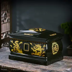定制陶瓷骨灰盒骨灰盒批发厂家 火葬迁坟防腐防潮殡葬用品