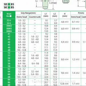 大量日本产现货 POP抽芯铆钉_SK42BS