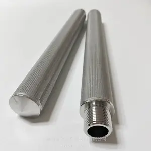 盈高定制高温除尘烧结滤筒 耐磨性高气体直接过滤不锈钢烧结网滤芯