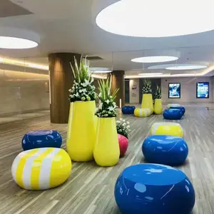 高强度玻璃钢公园座椅 商用级防腐蚀椅子 小区广场户外长椅定制批发