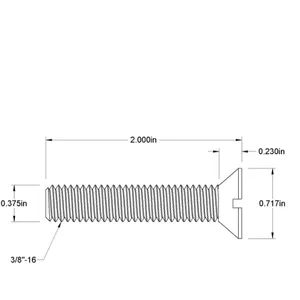 Mcmaster-carr90275A632钢制开槽平头螺钉
