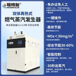0.5吨燃气蒸汽发生器 低氮排放 餐饮厨房蒸煮专用 暖特加热能