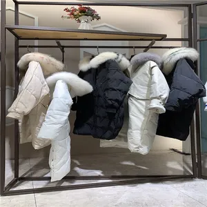 商场特卖货源【维可】羽绒服豪华大毛领 广州三荟实力供货商可供授权书