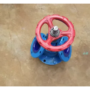 等径搪瓷放料阀 通气清堵搪瓷阀 三通放料阀 四氟阀杆搪瓷阀体