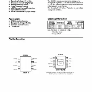 GMT���� G2605P81U ����36V LED������ ����о��Ӧ ������