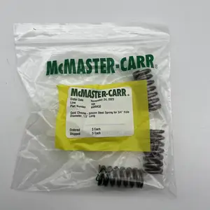 Mcmaster-carr 9588K32 金铬硅钢弹簧，适用于 3/4 英寸孔径、1.5 英寸长