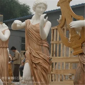 福建惠安厂家供应西方人石雕汉白玉欧式人物雕塑室园林景观雕塑
