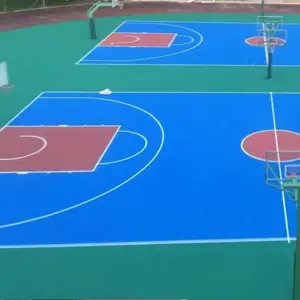 抚顺 硅pu球场 丙烯酸篮球场 6mm厚