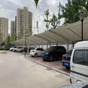 连云港张拉膜户外遮阳棚 新能源光伏车棚结实耐用