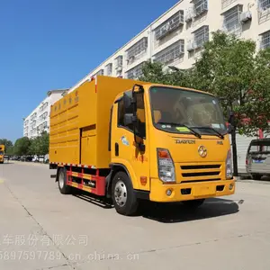 大运蓝牌绿化垃圾粉碎车 收集树枝修剪养护车生产厂出口
