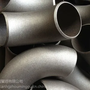 国标不锈钢316l 1D 长半径90度弯头喷砂