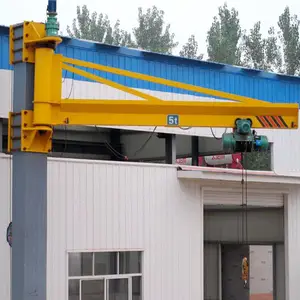 4吨电动简易悬臂吊 bzd1固定式曲臂吊车 货场吊装设备