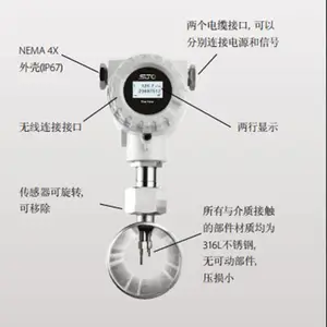 压缩空气/天然气/氮气/氢气/混合气体德国S450 防爆气体热式质量/流量传感器/插入式