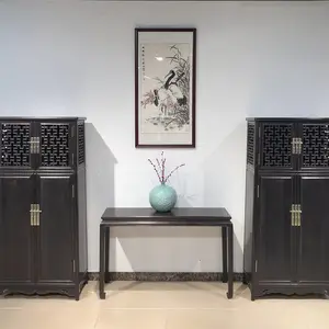 新品黑酸枝组合书柜 紫光檀书橱圆角柜空灵稳重