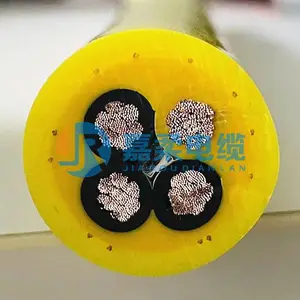渣吊电缆RLR4x10垃圾吊抓斗电缆抗拉卷筒电缆
