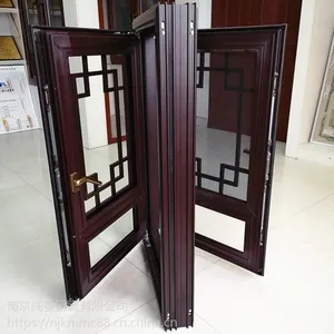 116铝合金仿古门窗一体窗定制厂家-南京阔曼门窗厂-新中式古建门窗包安装售后