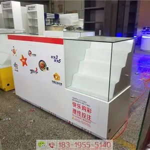 吉林辽源体育彩票烤漆吧台***格/福彩即开玻璃柜新款体彩柜台