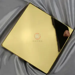 高比8K镜面镀锆金CS-2878彩色不锈钢别墅装饰板