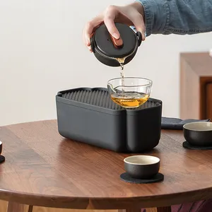 陶鼎轩汉鼎便携收纳简约陶瓷功夫茶具快客杯套装