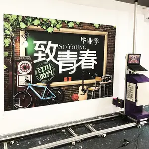3D单喷头精品大型海洋世界壁画打印机乡村公园文化宣传广告图喷绘