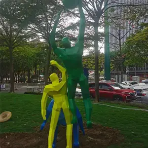 厂家专业玻璃钢雕塑 玻璃钢人物雕塑 园林抽象人物雕塑摆件
