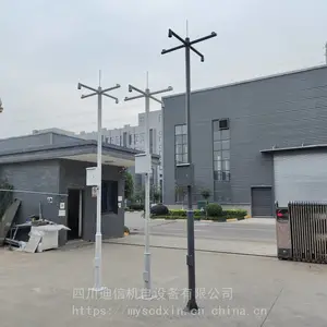 小区监控立杆3米3.5米4米4.5米摄像机立柱不锈钢支架户外八角杆