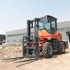 山区越野叉车多功能搬运车带铲斗两用建筑工地用
