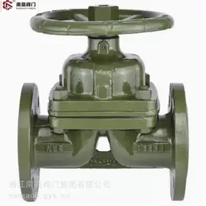 衬胶隔膜阀 G46J-16C 铸钢阀体 直通式 法兰连接启闭灵活