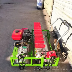 小型农用蔬菜播种机手扶式汽油蔬菜播种机多行蔬菜精播机
