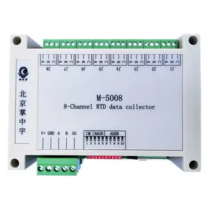 供应掌中宇M-5008 8路PT100热电阻模拟量输入RS485模块
