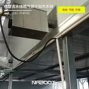 喷漆线烘干冷却设备 钢结构喷涂线空气能烘干房 阀门喷塑水性漆固化
