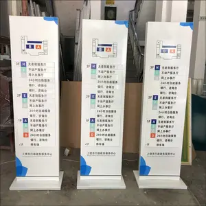 商场展示台不锈钢户外导向牌现货斜面导视台学校平面图楼层索引牌