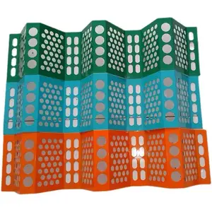 金属冲孔防风抑尘网煤场矿场电厂料场红蓝绿公路挡板