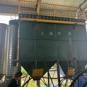 蒙口草场牧草粉碎机流水线专用脉冲除尘器牛羊畜牧粉碎机扬尘治理