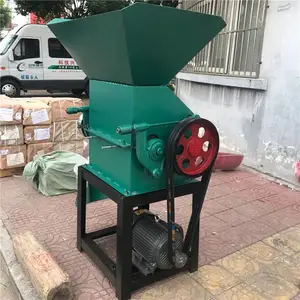 小型对辊花生破碎机 两相电家用玉米磕瓣机 燕麦大豆挤扁机