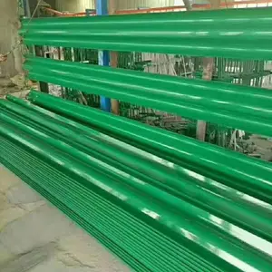 供应二波三波国标喷塑热镀锌防撞护栏板立柱法兰立柱防阻块托架飞机翅螺栓端头轮廓标柱帽反光膜