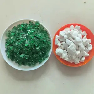 生产加工彩色玻璃石子 彩石地坪 水磨石 水刷石点缀用玻璃碎石
